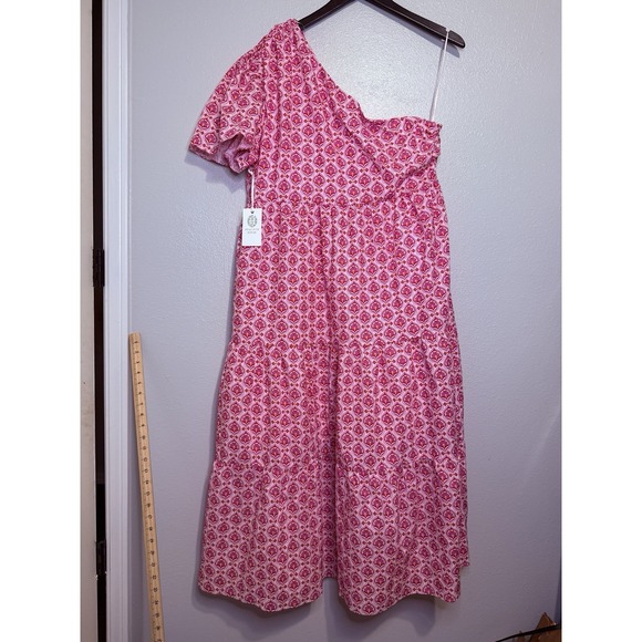 Tuckernuck Dresses & Skirts - Hyacinth House Floral Pink One Shoulder Maureen Dress Women's XXL NWT